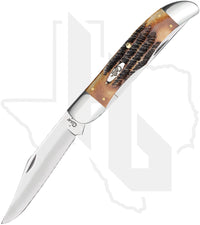 W.R. Case Folding Hunter 03574 - BoneStag, Jigged (6.5265 SS)