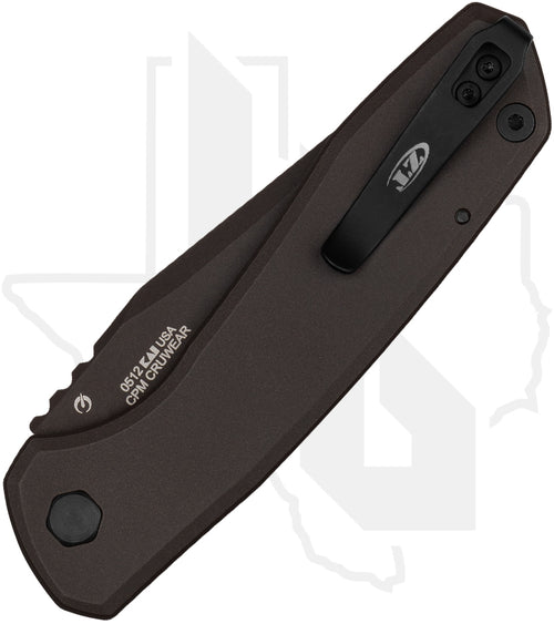 Zero Tolerance 0512 - Natural Micarta, Titanium, Dark Bronze Cerakote