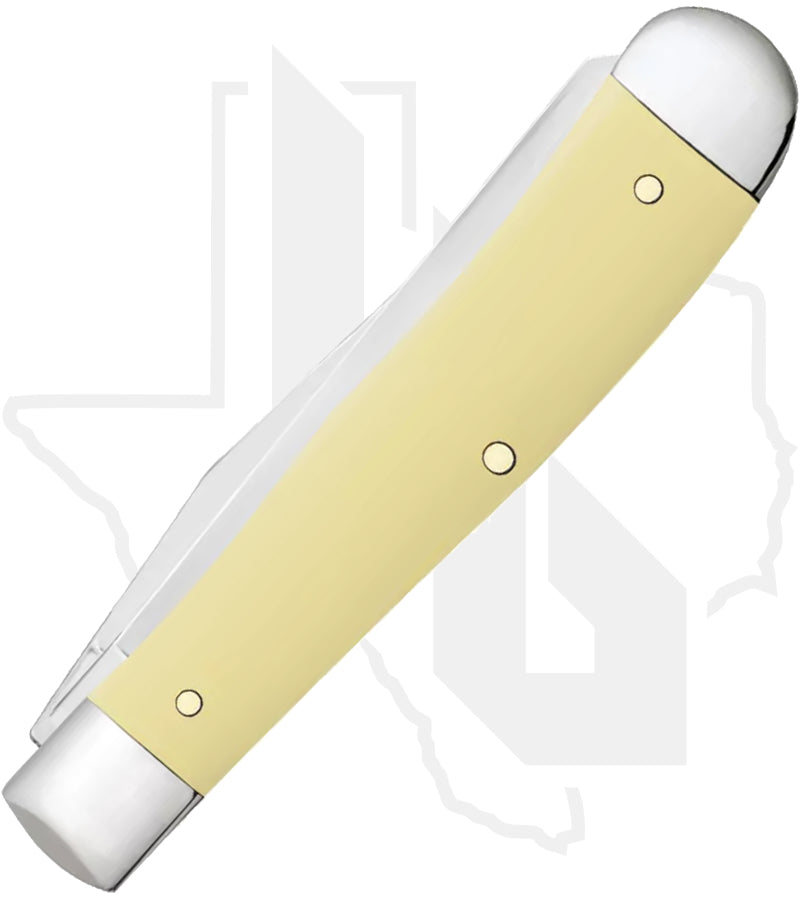 W.R. Case Trapper 06089 - Yellow Synthetic, Smooth, Dont Tread on Me (3254 SS)
