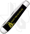 W.R. Case Trapper 06090 - Black Synthetic, Smooth, Dont Tread on Me (2254 SS)