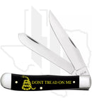 W.R. Case Trapper 06090 - Black Synthetic, Smooth, Dont Tread on Me (2254 SS)