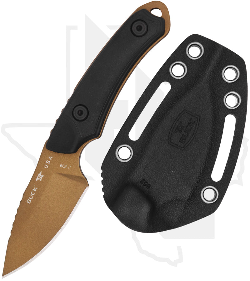 Buck Alpha Scout Backcountry 0662BKS1 - Black Veraflex Rubber and GFN, Bronze Cerakote