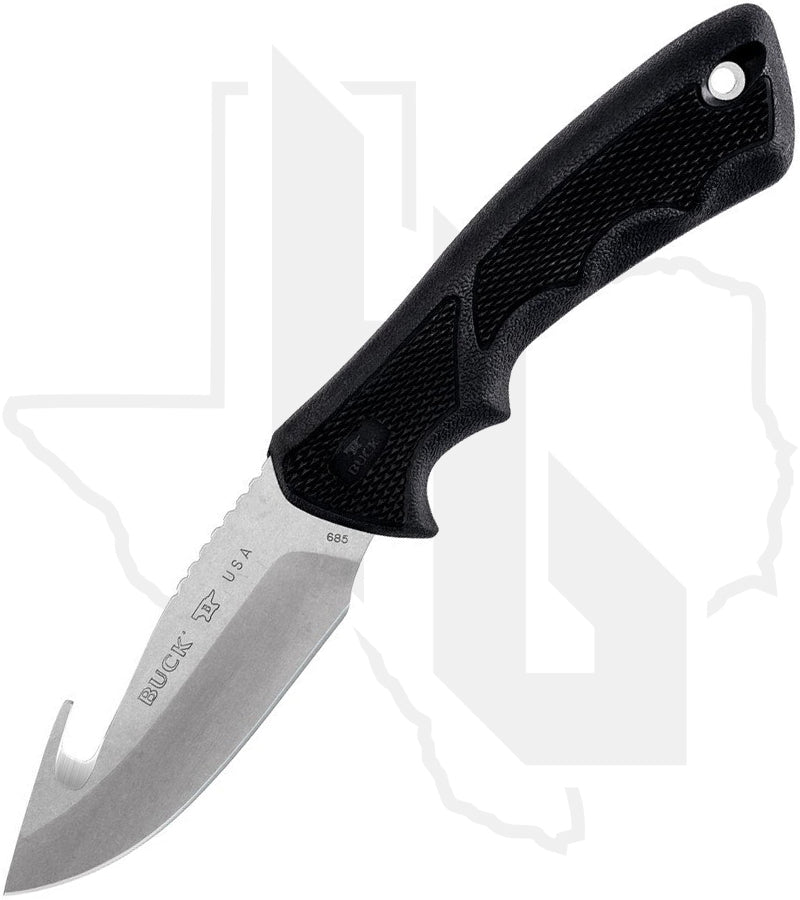 Buck Large BuckLite Max II 0685BKG - Black Dynaflex Rubber, Guthook