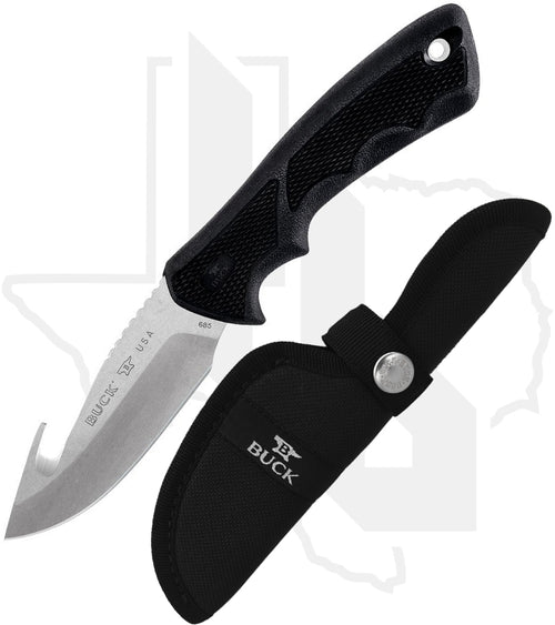 Buck Large BuckLite Max II 0685BKG - Black Dynaflex Rubber, Guthook