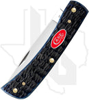 W.R. Case Sod Buster Jr 06890 - Navy Blue Bone, Rogers Jig (6137 SS)