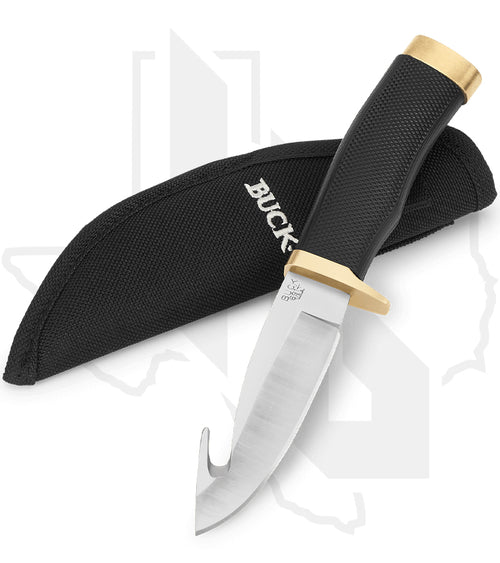Buck Zipper 0691BKG - Black Rubber, Guthook