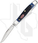 W.R. Case Medium Stockman 07049 - Navy Blue Bone, Rogers Jig (63032 SS)