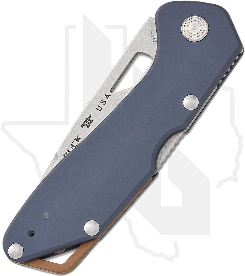 Buck Mustang 0724BLS1 - Dark Blue Aluminum