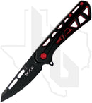 Buck Mini Trace Ops 0813BKS - Black/Red Aluminum