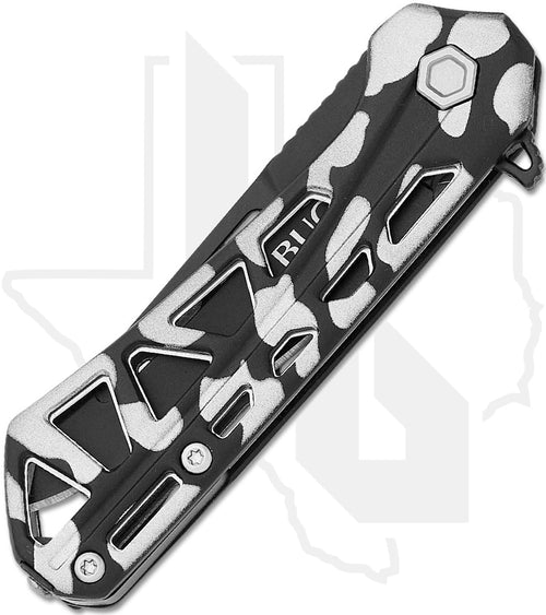 Buck Mini Trace Ops 0813CMS - Black & White Camo Aluminum