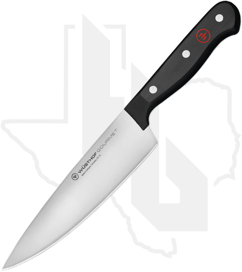 Wusthof Gourmet 6 in. Chef's Knife 1025044816 - Black