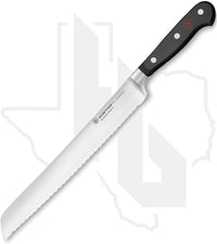 Wusthof Classic 9 in. Double Serrated Bread Knife 1040101123 - Black