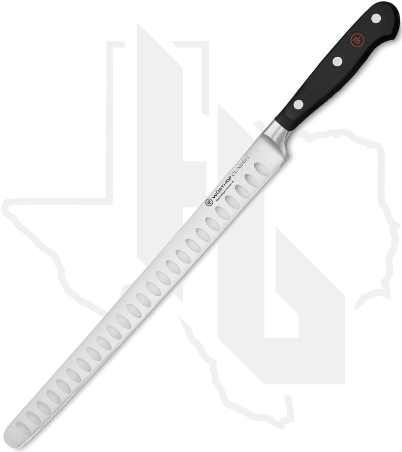 Wusthof Classic 10 in. Ham Slicer 1040106626 - Black, Hollow Edge