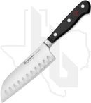 Wusthof Classic 5 in. Santoku 1040131314 - Black, Hollow Edge