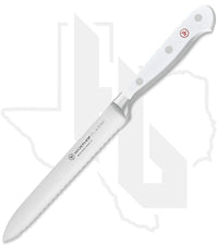 Wusthof Classic 5 in. Serrated Utility Knife 1040201614 - White