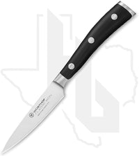 Wusthof Classic Ikon 3.5 in. Paring Knife 1040330409 - Black