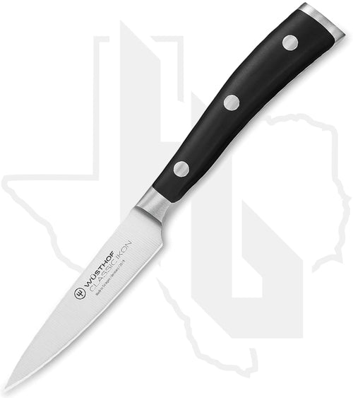 Wusthof Classic Ikon 3.5 in. Paring Knife 1040330409 - Black