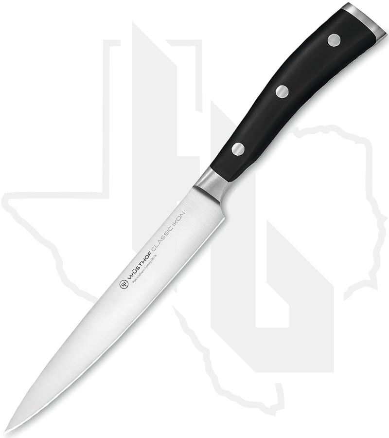 Wusthof Classic Ikon 6 in. Utility Knife 1040330716 - Black