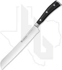 Wusthof Classic Ikon 8 in. Bread Knife 1040331020 - Black
