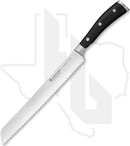 Wusthof Classic Ikon 9 in. Double Serrated Bread Knife 1040331123 - Black