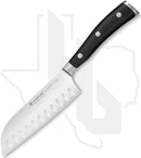 Wusthof Classic Ikon 5 in. Santoku 1040331314 - Black, Hollow Edge