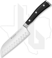 Wusthof Classic Ikon 5 in. Santoku 1040331314 - Black, Hollow Edge