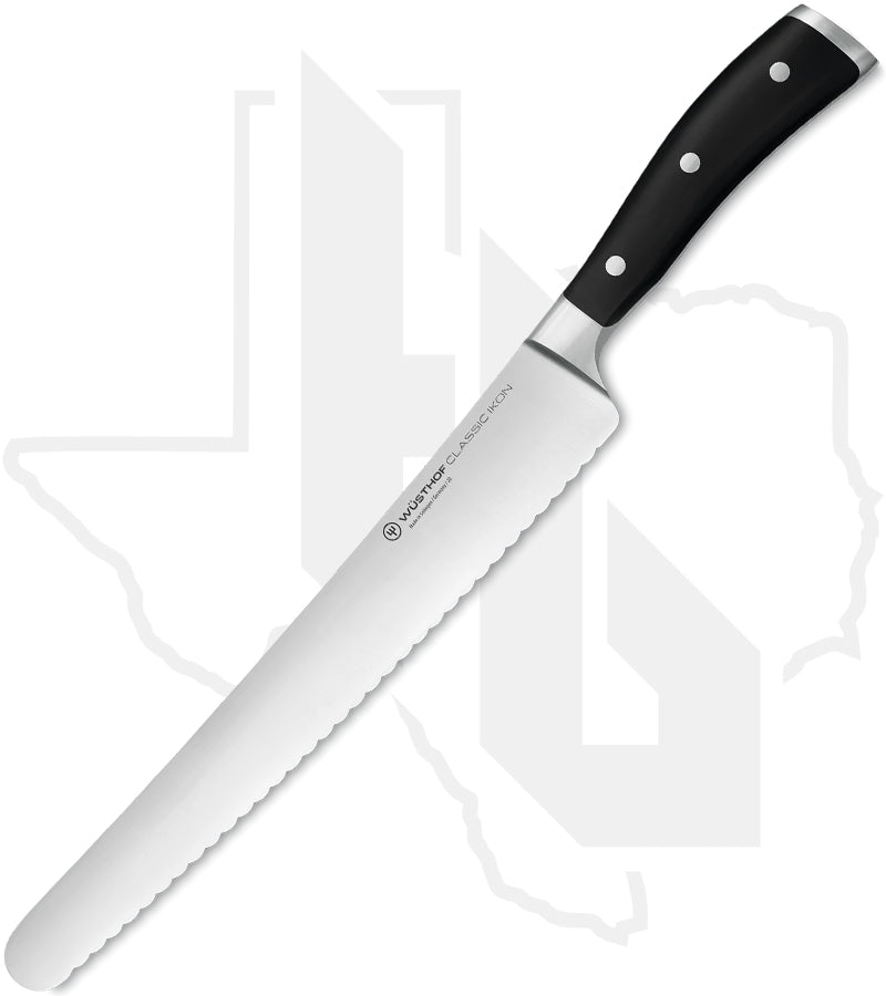 Wusthof Classic Ikon 10 in. Super Slicer 1040333126 - Black