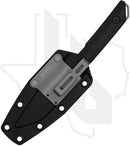 Kershaw Mini Iridium Fixed Blade 1051 - Black Linen Micarta, Working Finish