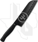 Wusthof Performer 7 in. Santoku 1061231317 - Black Polymer, DLC, Hollow Edge