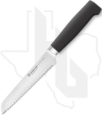 Wusthof Partner 5 in. Serrated Utility Knife 1061831614 - Black Polymer