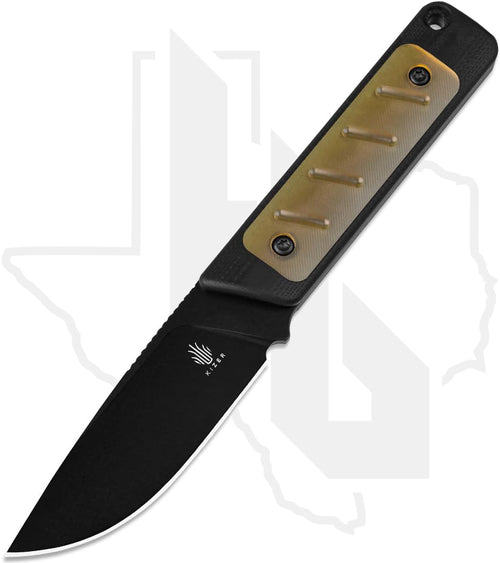 Kizer Smolt 1063A4 - Black G-10, Yellow PEI, Black PVD