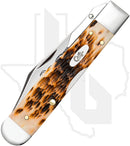 W.R. Case Cheetah Cub 10812 - Amber Bone, Peach Seed Jig (611 1/2L SS)