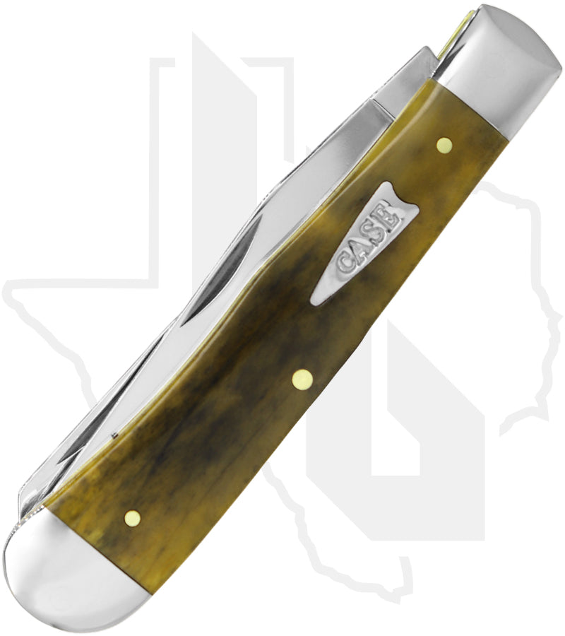 W.R. Case Trapper 10865 - Olive Green Bone, Smooth (6254 SS)