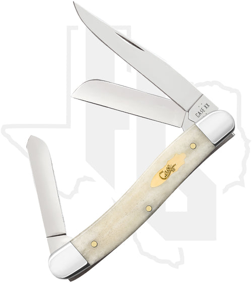 W.R. Case Medium Stockman 11021 - Natural Bone, Smooth (6318 SS)