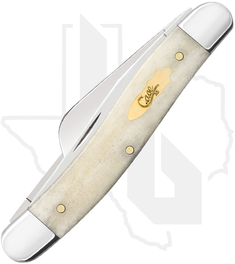W.R. Case Medium Stockman 11021 - Natural Bone, Smooth (6318 SS)