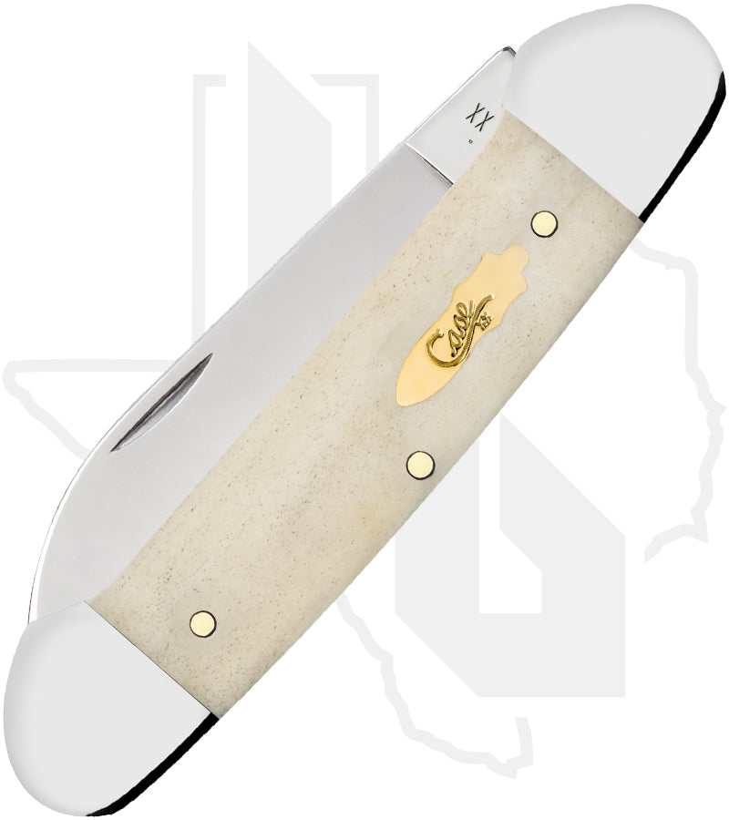 W.R. Case Canoe 11023 - Natural Bone, Smooth (62131 SS)