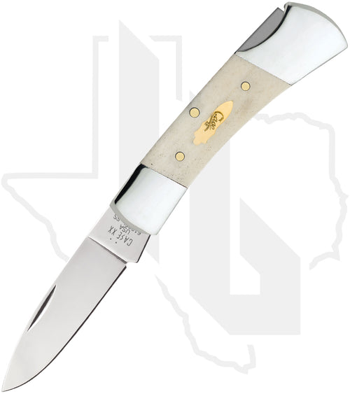 W.R. Case Lockback 11026 - Natural Bone, Smooth (61225L SS)