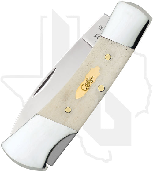 W.R. Case Lockback 11026 - Natural Bone, Smooth (61225L SS)