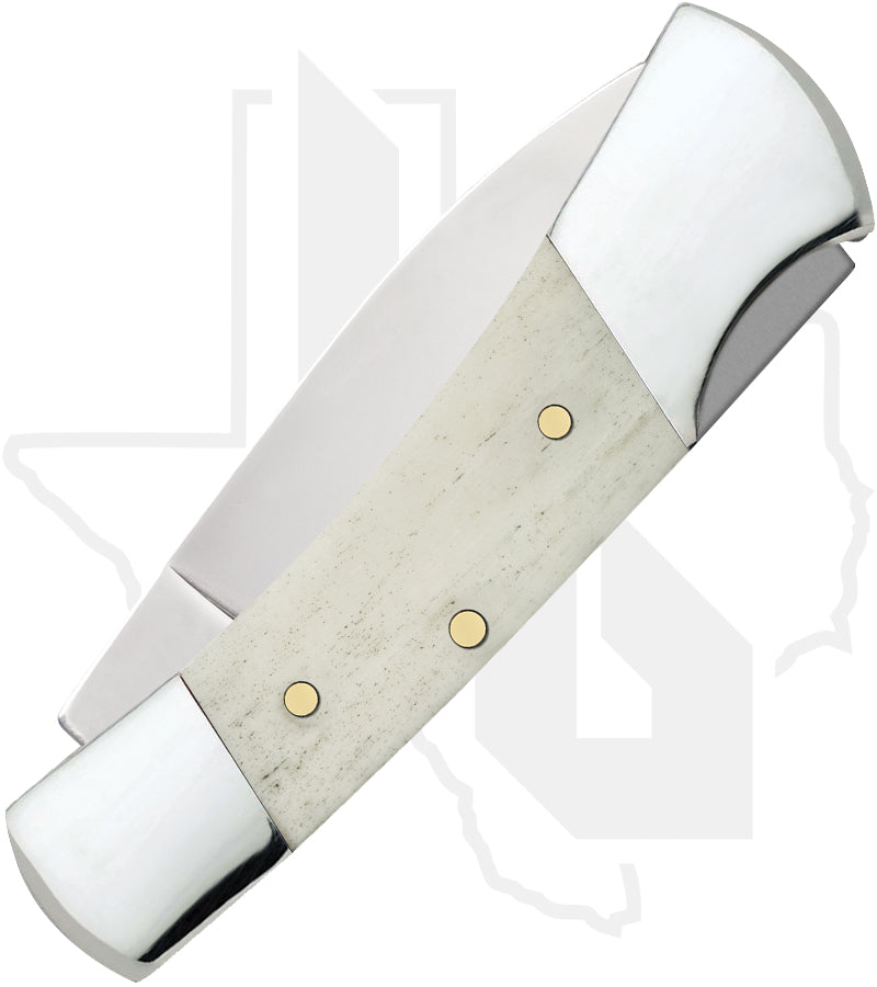 W.R. Case Lockback 11026 - Natural Bone, Smooth (61225L SS)