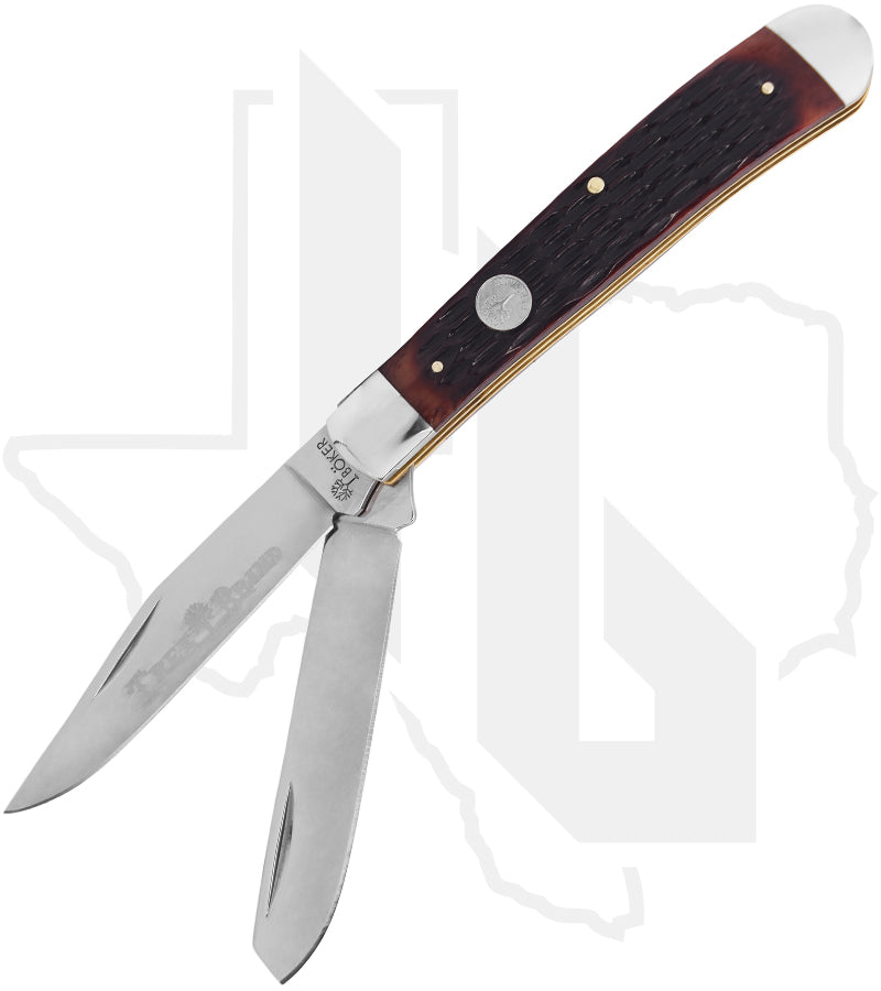 Boker Treebrand TS 2.0 Trapper 110812 - Brown, Jigged Bone