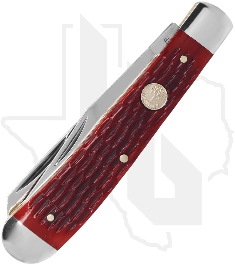 Boker Treebrand TS 2.0 Trapper 110825 - Red, Jigged Bone