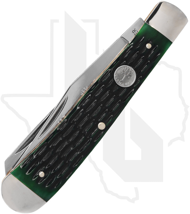 Boker Treebrand TS 2.0 Trapper 110831 - Green, Jigged Bone