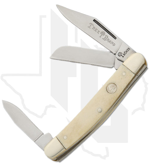 Boker Treebrand TS 2.0 Medium Stockman 110854 - White, Smooth Bone