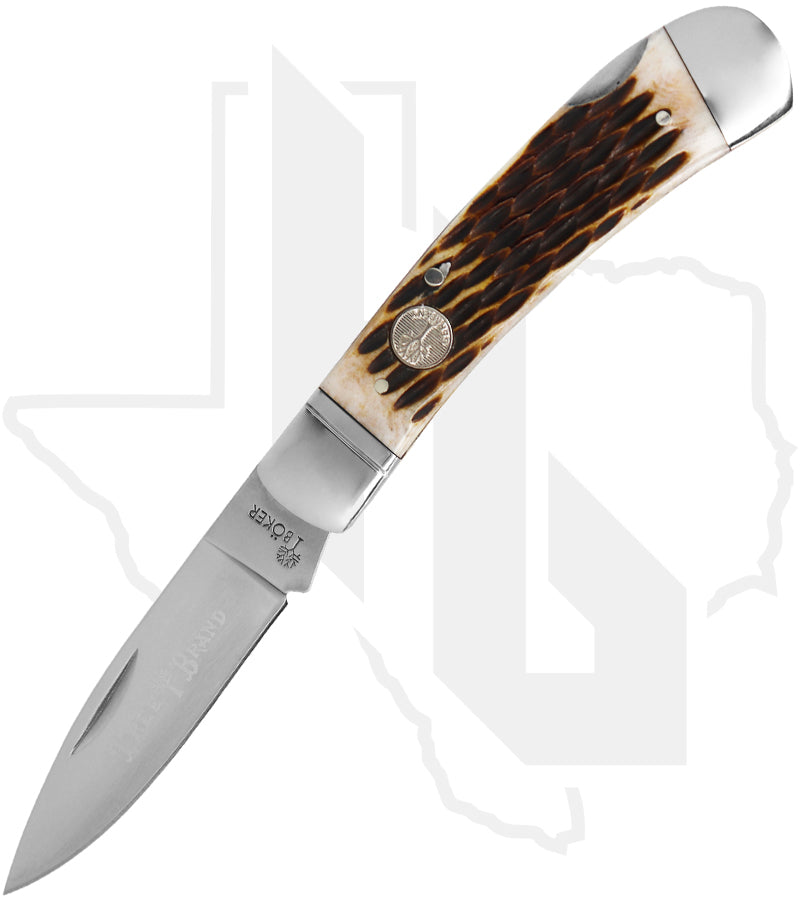 Boker Treebrand TS 2.0 Lockback 110891 - Amber, Jigged Bone
