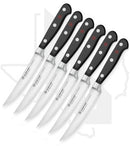 Wusthof Classic 6 Pc Steak Knife Set 1120160601 - Black