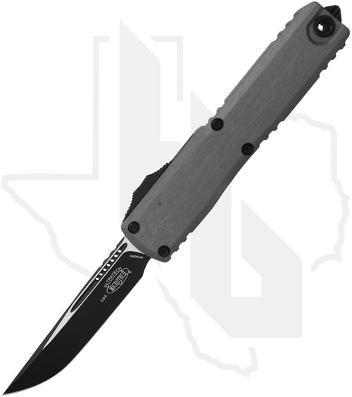 Microtech Gen III Ultratech ZBP 1121-1NC - Single Edge, Black, Natural Clear