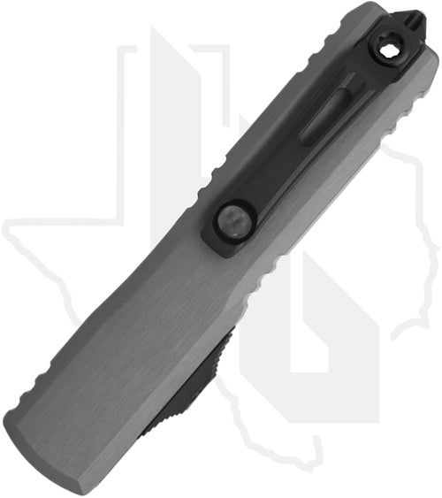 Microtech Gen III Ultratech ZBP 1121-1NC - Single Edge, Black, Natural Clear