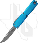 Microtech Gen IV Ultratech 11214-10APBL - Single Edge, Apocalyptic, Blue