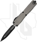 Microtech Gen III Ultratech ZBP 1122-1NC - Double Edge, Black, Natural Clear