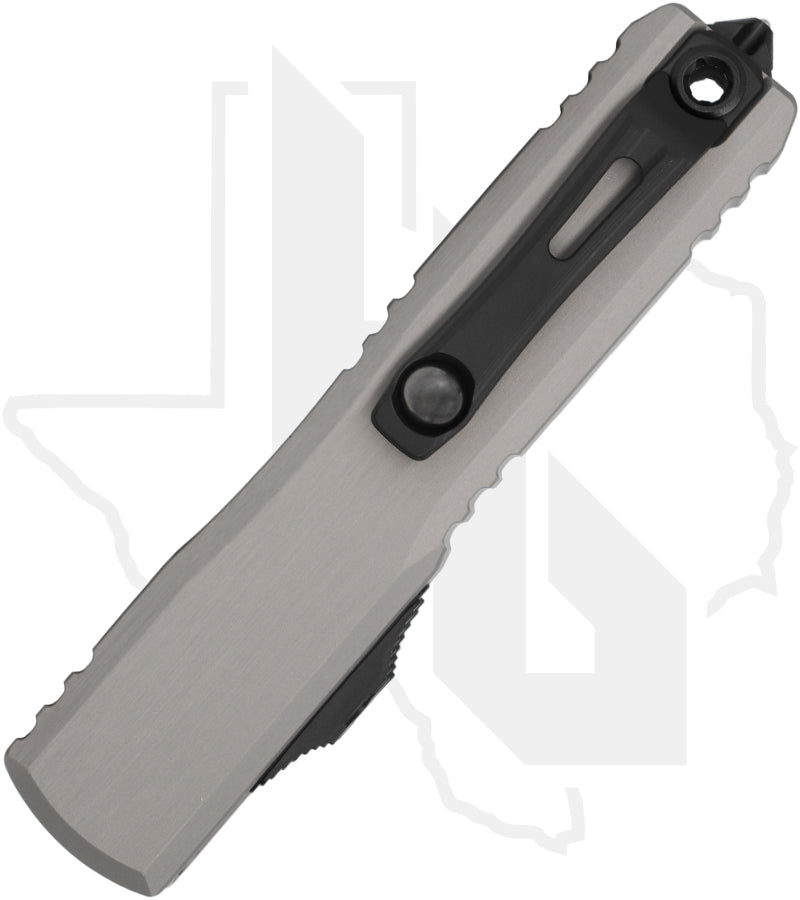 Microtech Gen III Ultratech ZBP 1122-1NC - Double Edge, Black, Natural Clear